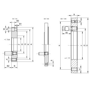 Tarcza zabierakowa obrobiona typ 8240-160-4-X Bison kod: 358245132000 - 2